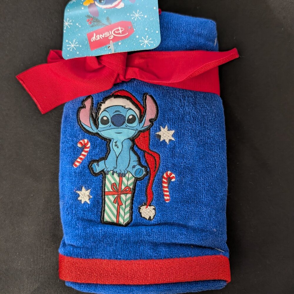 Stitch 2 Pack Christmas Hand Towels